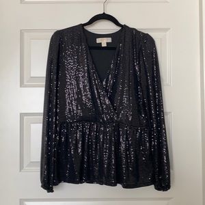 Mirror Dot Jersey Top (L) and Skirt (XL) (Michael Kors)